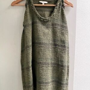 IRO Green Textured Tank Top